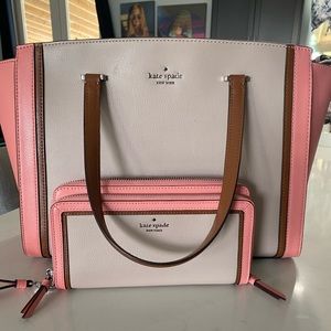 Kate Spade tote and matching wallet